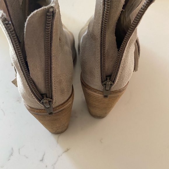 SEYCHELLES Suede Tassel Ankle Booties 7 - Picture 3 of 5